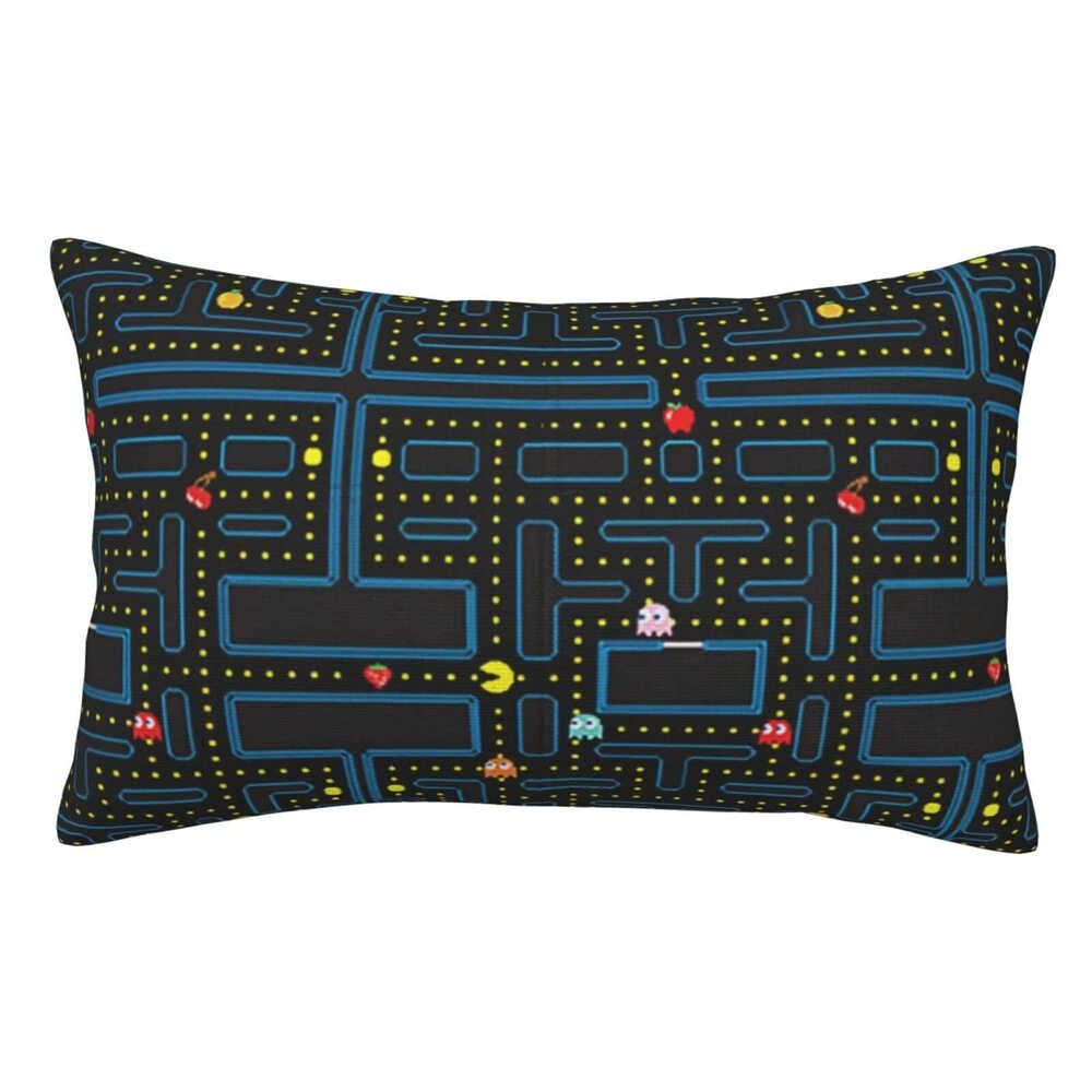 1264 Pillowcase for Hair and Skin Retro Video Game Pattern Super Soft